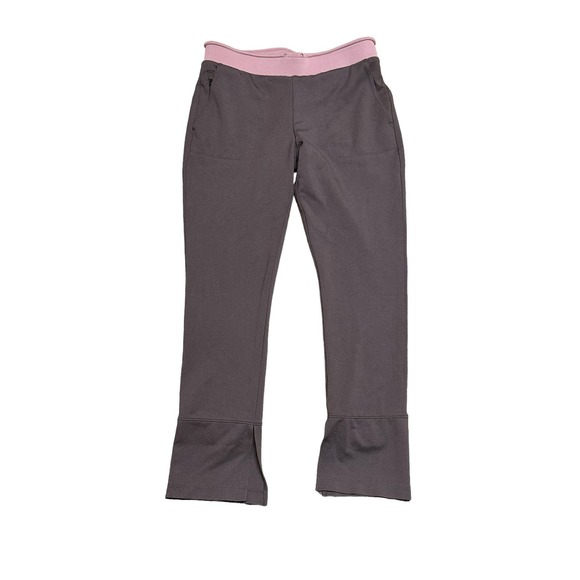 Athleta Women's Hermosa Gray Pants Size M with Pockets and Split Leg Cuff‎ - Picture 1 of 7
